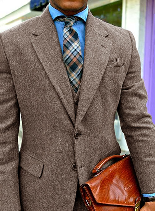 tweed suit brown suits dark herringbone makeyourownjeans jeans larger