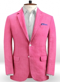 Pure Neon Pink Linen Jacket