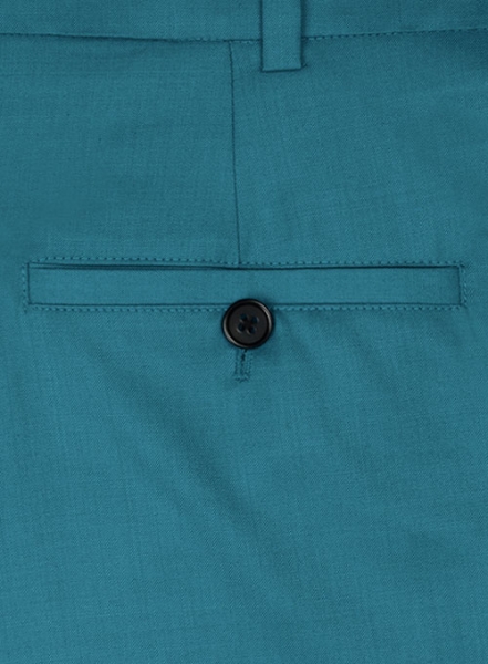 Teal Blue Wool Pants