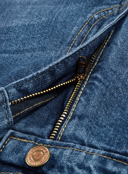 The Blue Stone Wash Whisker Jeans