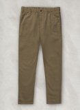 Easy Pants Dark Beige Cotton Canvas