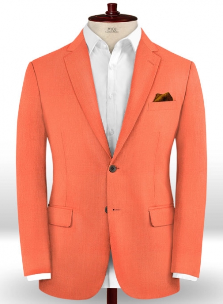 Scabal Portland Orange Wool Suit