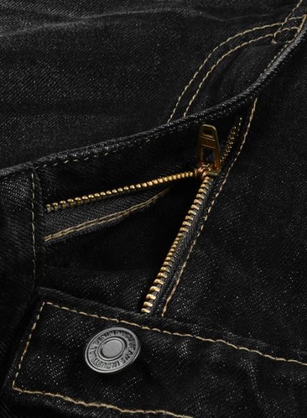 Rooster Black Hard Wash Whisker Jeans