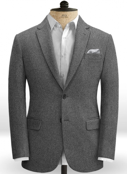 Rope Weave Gray Tweed Jacket