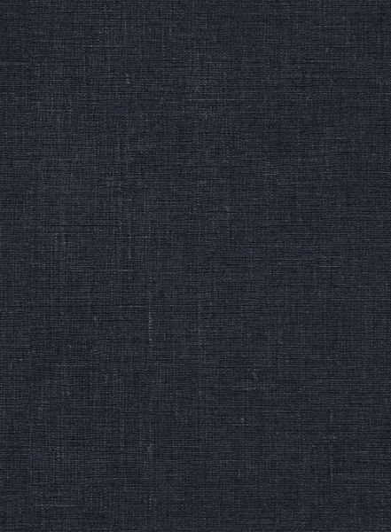 Dark Blue Pure Linen Pants