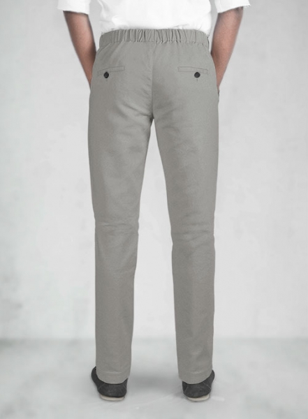 Easy Pants Gray Cotton Canvas