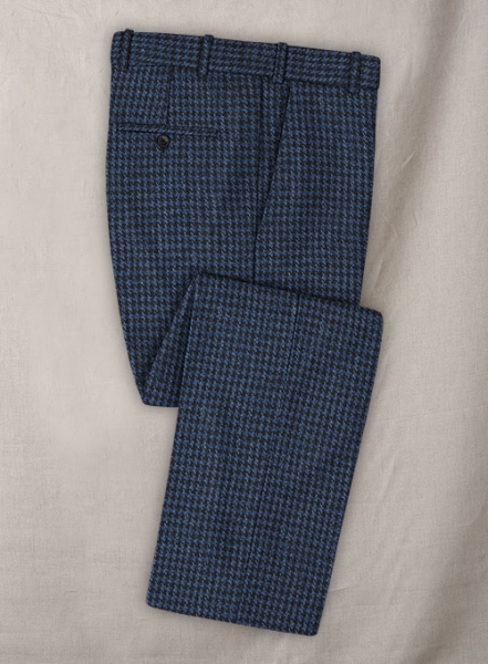 Harris Tweed Houndstooth Blue Suit