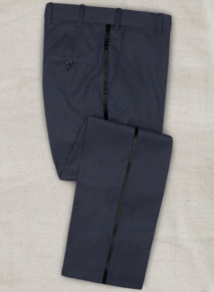 Napolean Navy Blue Wool Tuxedo Suit