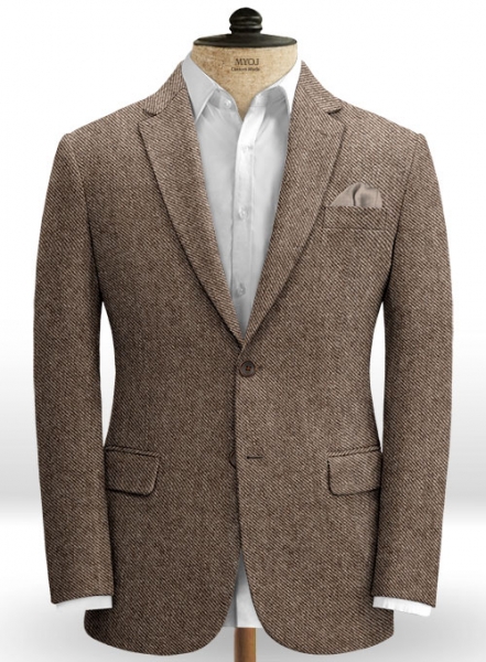 Vintage Twill Brown Tweed Suit