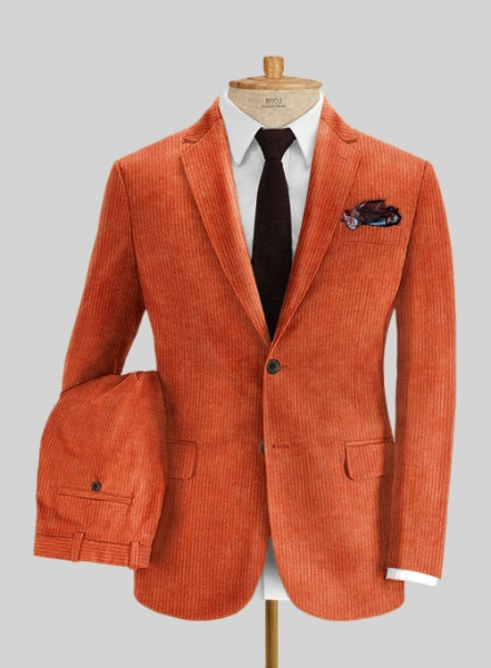 Burnt Orange Corduroy Suit