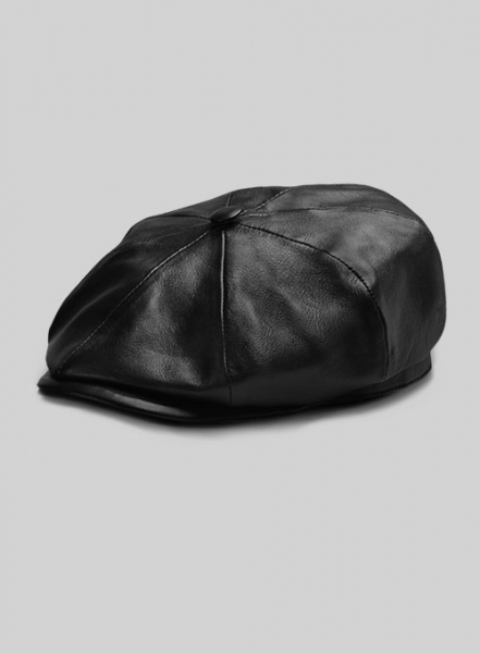 Newsboy Leather Cap