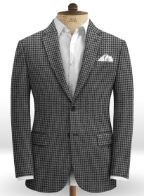 Harris Tweed Houndstooth Gray Jacket