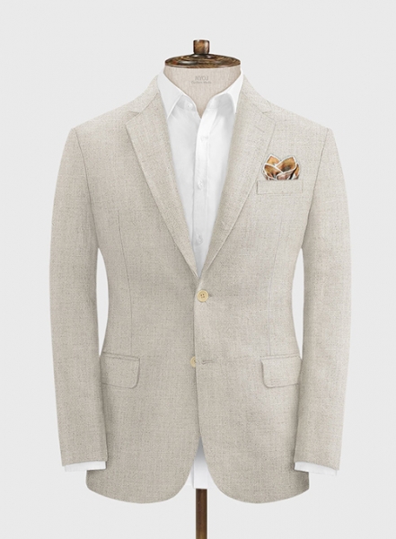 Pure Barn Beige Linen Suit