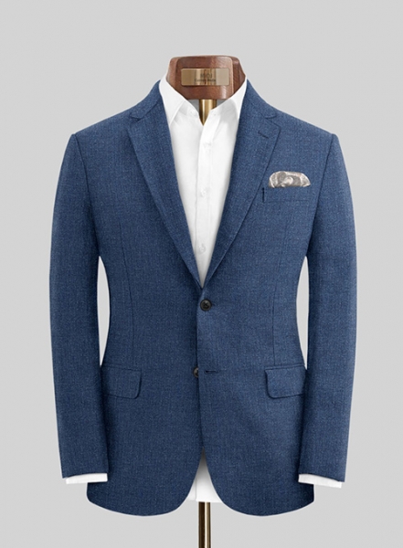 Solbiati Denim Dark Blue Linen Suit