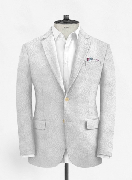 Solbiati White Seersucker Jacket