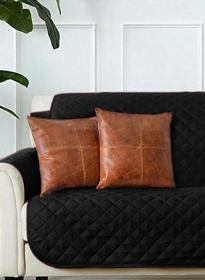 Leather Pillow Cover