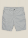 Ice Gray Cotton Power Stretch Chino Shorts