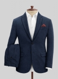 Royal Blue Heavy Tweed Suit