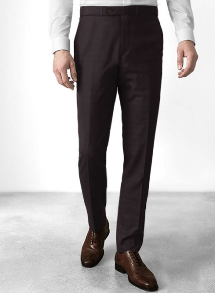 Reda Dark Wine Wool Pants