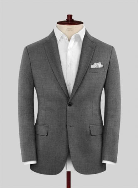 Napolean Gray Birdseye Wool Suit