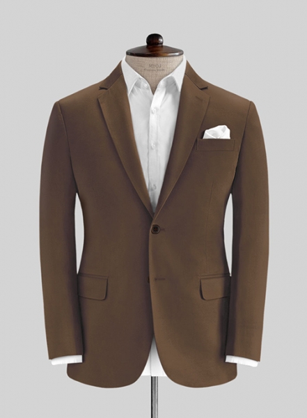 Brown Stretch Chino Suit