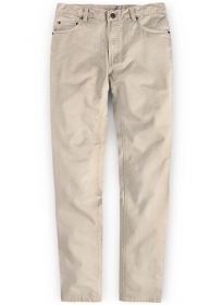 Beige Stretch Chino Jeans