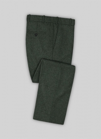 Green Heavy Tweed Pants