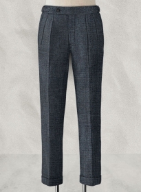 Vintage Glasgow Blue Highland Tweed Trousers