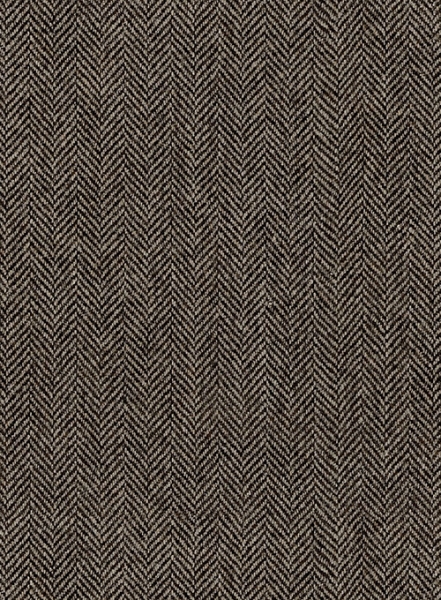 Vintage Dark Brown Herringbone Tweed Pants