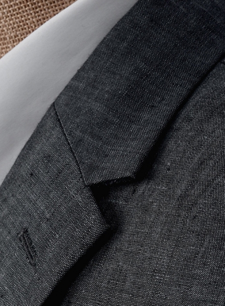 Slate Gray Pure Linen Suit