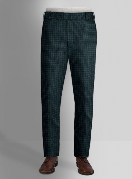 Reda Dark Teal Tweed Pants