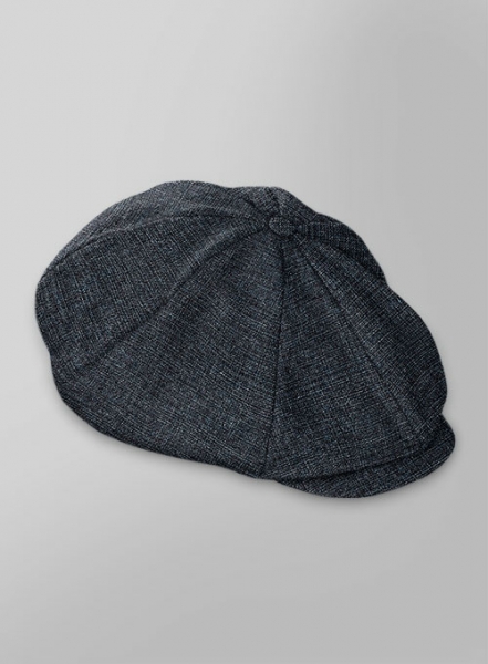 Vintage Glasgow Blue Tweed Newsboy Cap