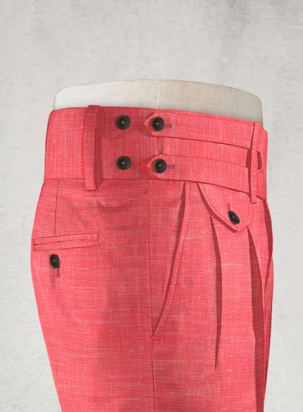 Mystic Pink Double Gurkha Wool Trousers