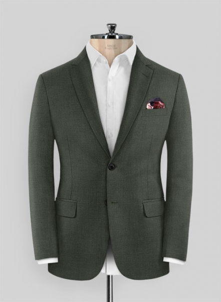 Scabal Seaweed Green Wool Suit