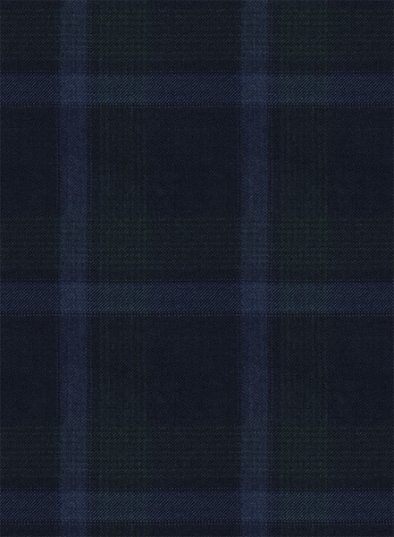 Reda Dark Blue Checks Wool Suit