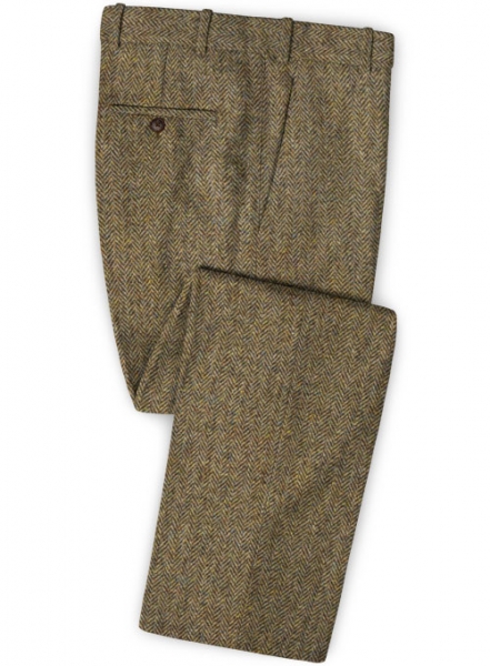 Harris Tweed Hebridean Brown Herringbone Suit