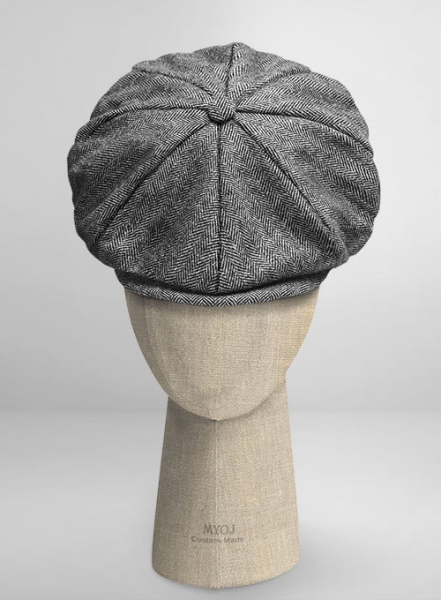 Thomas Shelby Peaky Blinders Vintage Gray Tweed Newsboy Cap