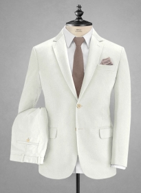 Caccioppoli Cotton Gabardine Off White Suit