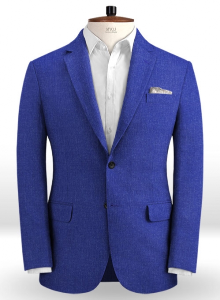 Solbiati Cobalt Blue Linen Jacket