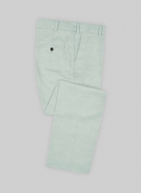 Scabal Pale Green Wool Pants