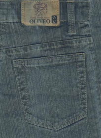 Green Stretch Denim Jeans - Dark Wash