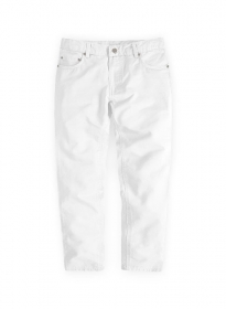 Kids Summer Weight White Chino Jeans