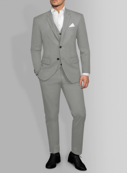 Dark Gray Stretch Chino Suit