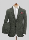 Dark Olive Flecks Donegal Tweed Suit