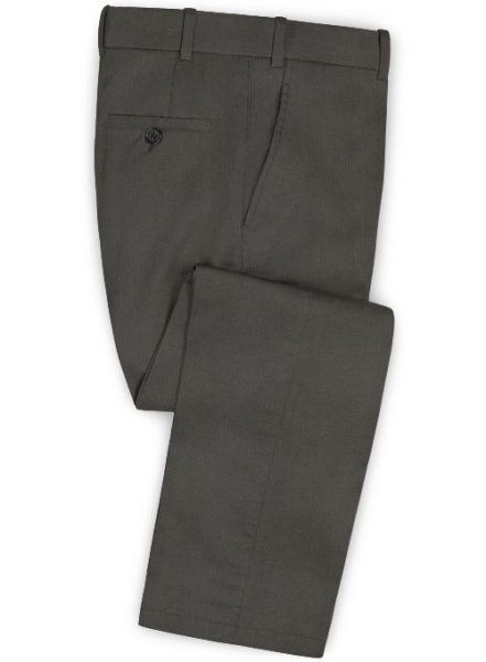 Summer Weight Dark Gray Chino Suit