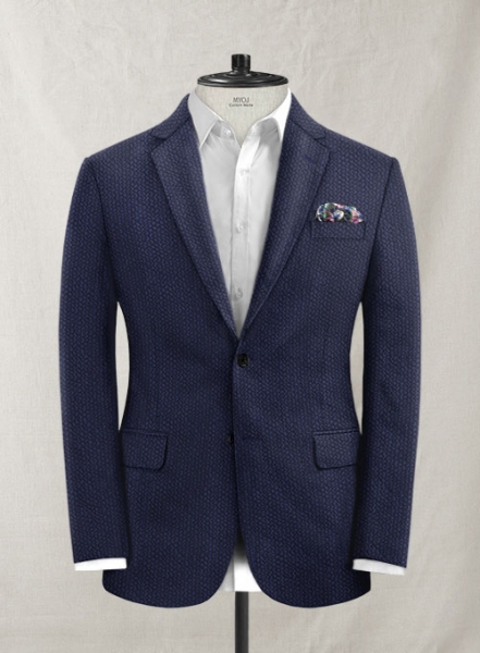 Solbiati Navy Blue Seersucker Jacket