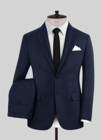 Napolean Birdseye Royal Blue Wool Suit