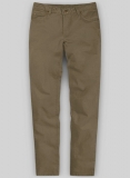 Earthy Brown Cotton Power Stretch Chino Jeans