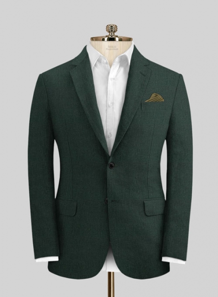 Martini Green Pure Linen Suit