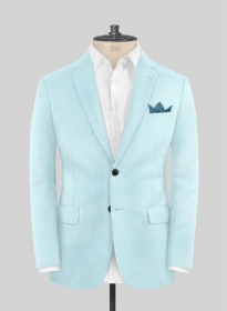 Scabal Pale Blue Wool Jacket